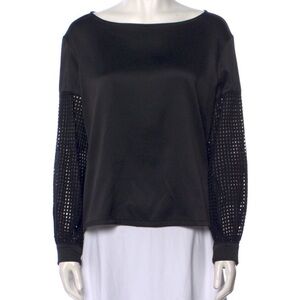 ALEXIS black long sleeve blouse size XS but fits like medium